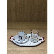 AyrStore Porselen 4 Parça Türk Kahvesi Takımı