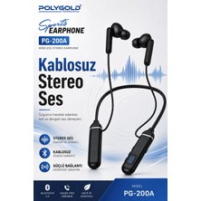 Senka Bluetooth Uyumlu Spor Kulaklık Uzun Pil Ömürlü Boyun Askılı Stereo Sesli