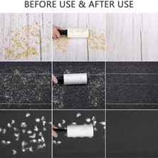 AyrStore Ephase Yapışkanlı Kedi Köpek Tüy Toz Saç Toplayıcı Rulo Aparatı ve Yedek Başlık