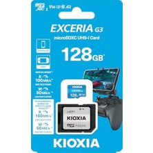 AyrStore 128GB Exceria G3 Micro Sdxc U1 V30 A2 4K 160/50MB/SN Hafıza Kartı (Sd Adaptörlü)