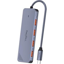 AyrStore 4 Portlu 10GBPS Type-C To 4*usb-A 3.2 Gen2 USB Çoklayıcı Dönüştürücü Hub