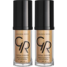AyrStore Total Cover 2si1 Arada Kapatıcı ve Fondöten No: 18 Cappuccino - 30 ml (2 Paketi)