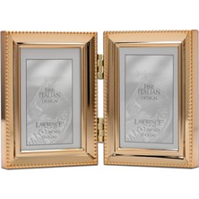 AyrStore Frames Klasik Boncuk Resim Çerçevesi, 2,5x3,5 Çift, Altın, 2 Adet