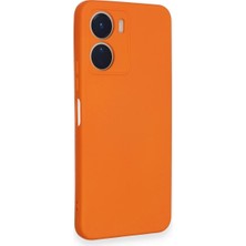 Renas Store Y16 Kılıf Nano Içi Kadife Silikon - Turuncu