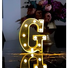 AyrStore 3D Işıklı LED Harf Dekoratif Aydınlatma Büyük Boy G