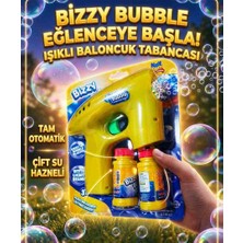 Toys Işıklı Baloncuk Tabancası, Tam Otomatik Çift Su Haznesi