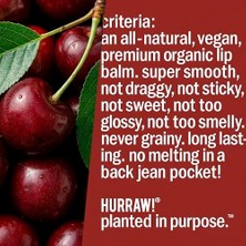 AyrStore Hurraw Cherry Tinted Lip Balm Dudak Balmı Vişne 4.8g