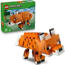 AyrStore Minecraft Tilki 21588-10 Yaş ve Üzeri Çocuklar Için Hareketli Bacakları, Dönebilen Boynu ve Ayarlanabilir Başı Bulunan Dekoratif Yaratıcı Oyuncak Yapım Seti, Hediye Fikri (497 Parça)