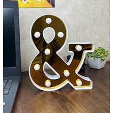 AyrStore 3D Işıklı LED Harf Dekoratif Aydınlatma Büyük Boy &