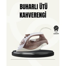 Buharlı Ütü 2200W Seramik Taban 300 ml Kahverengi Dikey Ütüleme