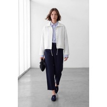 Nauve Kısa Düğmeli Oversize Trençkot