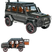 Aydogan's Mercedes G Seri Arazi Aracı Die Cast Model Kutulu Buhar Atan Çek Bırak Full Fonksiyon Kapıları Açılan 1:22 Ölçek Model Araba Kutulu Koleksiyonluk Ürün (Siyah)