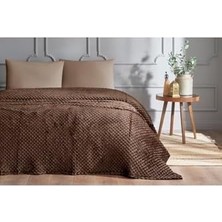 AyrStore Kahve Tek Kişilik Çantalı Tomurcuk Battaniye 150 x 200