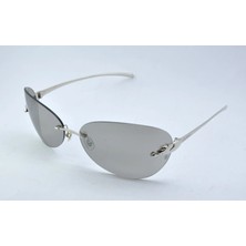 Cartier  Panthère De Cartier Oval Gümüş Gri Güneş Gözlüğü T8200852