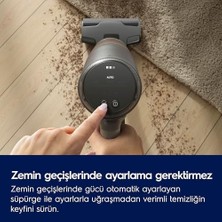 AyrStore 800 Serisi EP83HB25UV Kablosuz Dikey Şarjlı Süpürge | Hepsi-1-Arada Otomatik Temizlik Istasyonu, 90 Dk'ya Kadar Çalışma Süresi, Powerpro Zemin Başlığı, Uv Işıklı Mini Başlık | Beyaz