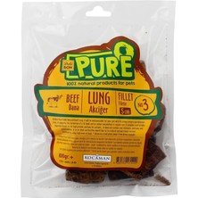Deli Bon Kurutulmuş Fileto Dana Akciğer Köpek Ödül Maması 5 cm 100 gr