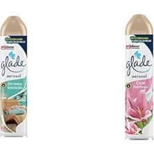 AyrStore Glade Aerosol Okyanus Sessizliği Oda Kokusu 300 ml (1 x 300 Ml) ve Glade Aerosol Çiçek Festivali Oda Kokusu 300 ml (1 x 300 Ml)