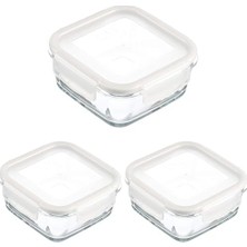 AyrStore Lav Fresco Tekli Saklama Kabı, 720 Cc, Cam 3lü Paket