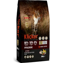 Klicker Tahılsız Yetişkin Kedi Maması Kısırlaştırılmış Tavuklu 300GR