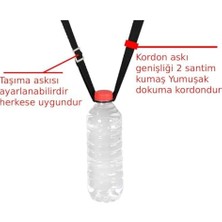 Pet Şişe Taşıma Aparat Askılı Lastikli Su Taşıma Aparatı Askısı Ayarlanabilir Su Şişesi Tutacağı Plastik Şişe Tutucu 500 ml Kadar Taşır