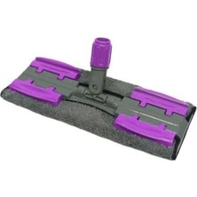 AyrStore Teleskopik Saplı, Mikrofiber Bezli Mop - 140 cm Uzunluktaki Teleskobik Sapi ve 360 Derece Dönebilen Uzayıp Kıslan Sap, Istediğin Bezi Tak Kullan Yedek Bezli Döner Saplı Mandallı Mop (Mor)
