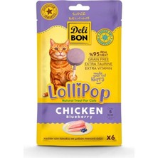 Deli Bon Tavuklu Lolipop Kedi Ödül Maması 6lı