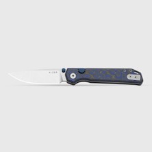Kizer Begleiter 2.9 | Kizer Button Liner Lock™ | Vortex Pattern Micarta | BD1N | Kizerv™ 3458.2BDA1