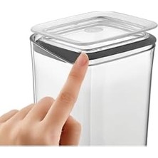 AyrStore Kare Saklama Kabı 3 x 2 Litre, Şeffaf