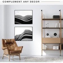 AyrStore Mcs Orijinal Poster Çerçevesi, 50 x 60 Cm, Siyah, 2'li Set