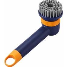AyrStore Şarjlı Temizlik Fırçası Değişebilir Başlık Sert Zemin Ayakkabı Temizleme Fırçası LED Ekran Göstergeli Clean Shoes Spin Scrubber TJ03 (Lacivert)