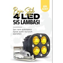 Astraled Off Road Arazi Aracı ve Motosiklet Uyumlu 4 LED 12-32 V Sarı Renk Çalışma ve Sis Lambası 1 Adet
