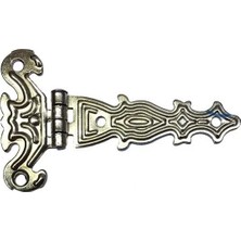 Renas Store Dekoratif, Sac Tek Kuyruklu Menteşe - 40X68 Mm, Küçük, Nikel, 1 Adet