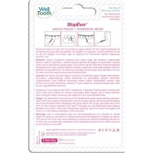 Stopever Arayüz Fırçası Pembe Size O 0.40 mm ve Arayüz Fırçası Kırmız Size 2 0.50 mm