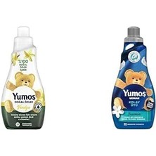 Yumoş Konsantre Çamaşır Yumuşatıcısı Vanilya 1200 ml 50 Yıkama 1 Adet ve Yumoş Uzman Kırışıklık Karşıtı 50 Yıkama Konsantre Çamaşır Yumuşatıcısı (1 x 1200 Ml)