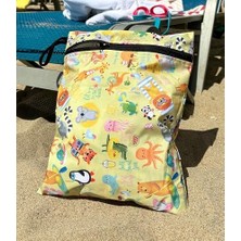 Yorni 2 Adet, 37 x 30 Cm, Mom ve Summer Desen, Sıvı Geçirmeyen Çok Amaçlı Çanta, Ekonomik Set, Yıkanabilir