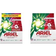 Ariel Renklilere Özel Hijyen 5.5 kg Toz Çamaşır Deterjanı & Ariel Oxi Hijyen 4.5 kg Toz Çamaşır Deterjanı