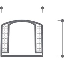 Kapı Stoper 35 mm Krom Saten-Syah Plastk - DDS1005 0035 Cb-P6