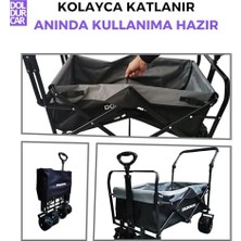 Katlanabilir | Büyük Tekerlekli Plaj ve Kamp Arabası | Çocuk ve Yük Taşıma Için Katlanabilir Alışveriş Arabası | Bahçe, Seyahat ve Alışveriş Için Hafif Taşıma Arabası.