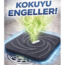 Kötü Koku Böcek Önleyici Gider Tıpası Lavabo Balkon Tuvalet Gider Kapatıcı Kapak Silikon (Gri-Gri)