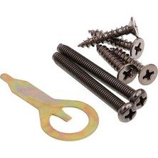 MP65044 Gizlilik Topuzu, 2-3/8 Inç ve 2-3/4 Inç Arka Sete Uyar, Lale, Antik Pirinç, (1 Set)