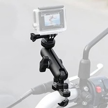 Die Grup Aksiyon Kameraları Için 360° Gidon Tutucu, 1/4 Dişli