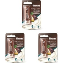 Himalaya Yoğun Nemlendirici Dudak Kremi, Lip Balm, Kakao Yağı, Hint Yağı, BESLEYICI,%100 Doğal Renk, Silikon Içermez, 4,5 gr (3 Paketi)