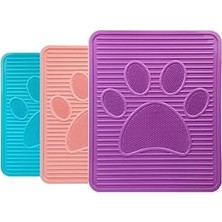 Tech Butiq Pati Desenli Çok Renkli Evcil Hayvan Tuvalet Paspası Kedi Köpek Tuvalet Paspası 51,5 x 42,5 cm 1450