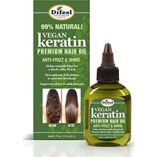 Difeel Vegan Keratin Kabarma Karşıtı Saç Bakım Yağı 75ML