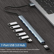 Vienon USB C Hub 3.0, Alüminyum 7'si 1 Arada USB C Dongle Usb, MacBook Pro, Imac, iPad Pro, Chromebook, Pixelbook, Xps, ve Daha Fazla Tip C Aygıtları Için Uzatın