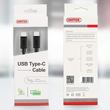 Unıtek Y-C477BK Usb3.1 Usb-C-Kablo M/1m Siyah