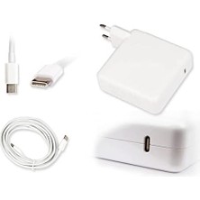 Şarj Aleti Adaptör Pro 13" A1989 - Mid 2018 Type-C Usb-C Ile Uyumlu