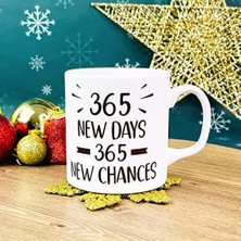 Giftmoda 365 Yeni Gün 365 Yeni Şans Yılbaşı Tasarımlı Kupa