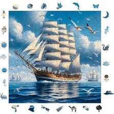 Die Grup Yelkenli Efsanesi Ahşap Puzzle - 353 Parça, 29X29 cm Boyutunda