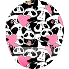 Die Grup Panda Desenli Bilek Destekli Mouse Pad